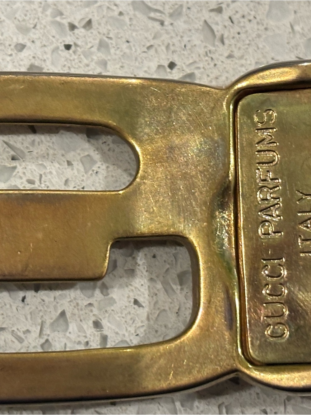 Gucci Black Leather Men's Belt with Gold Buckle - Picture 6 of 7